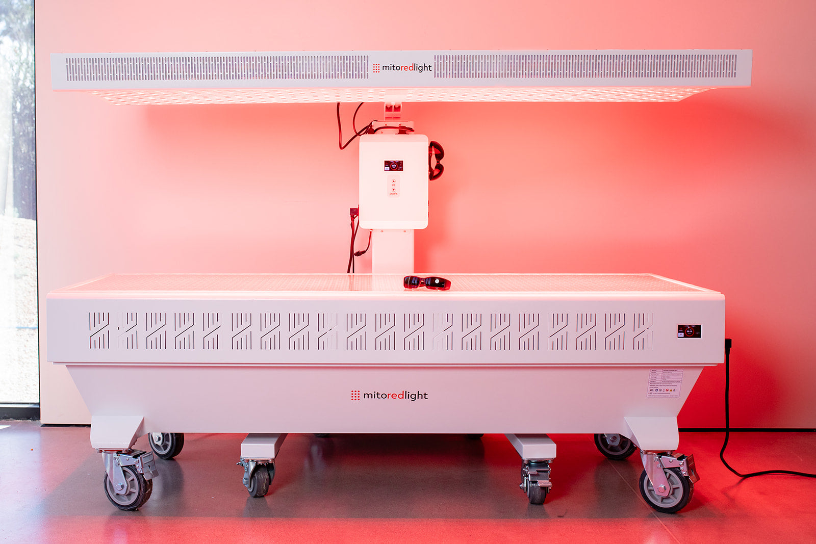 Complete Bed | Mito Red Light full red light bed looking from the top down