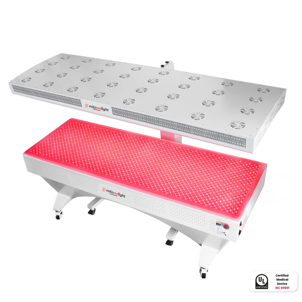 Complete Bed | Mito Red Light full red light bed looking from the top down